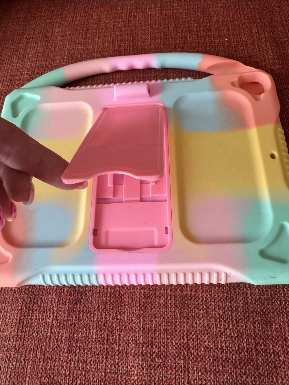 Kids iPad Case with Handle & Stand - Pastel Fits iPad Air/Air2 & 5th/6th Gen
